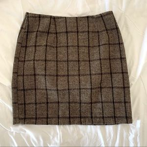 Plaid mini skirt